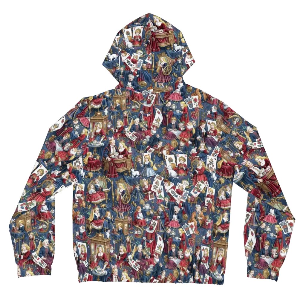 Royal Tea Party on Women's Full-Zip Hoodie — Back