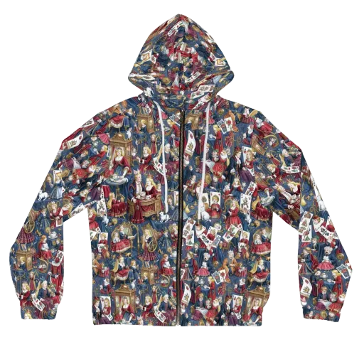 Royal Tea Party on a Women's Full-Zip Hoodie