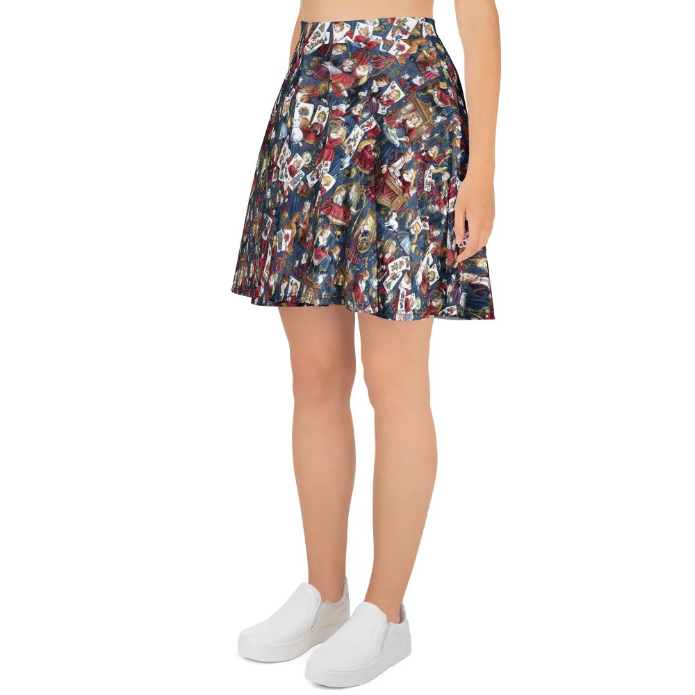 Royal Tea Party on Skater Skirt — Left