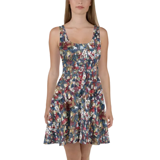 Royal Tea Party on a Skater Dress