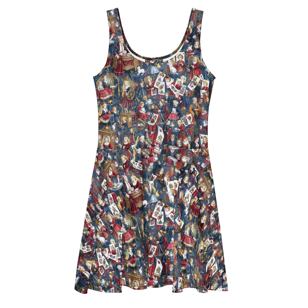 Royal Tea Party on Skater Dress — Front