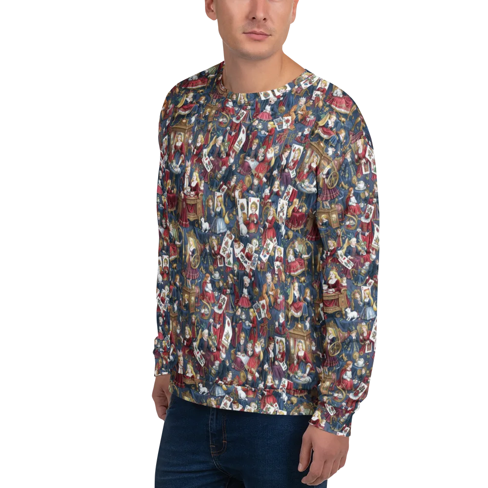 Royal Tea Party on Sweatshirt — Left Front