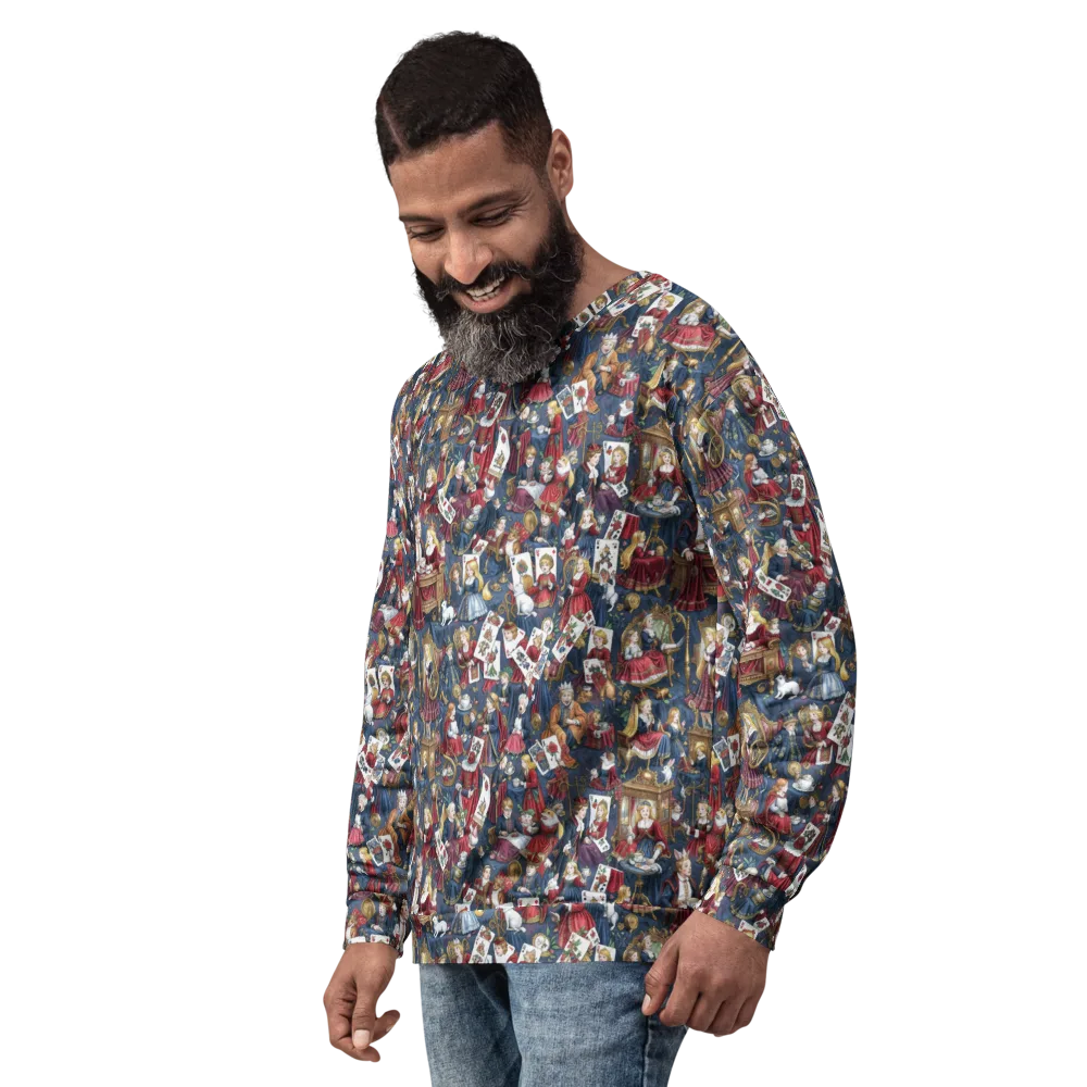 Royal Tea Party on Sweatshirt — Left Front