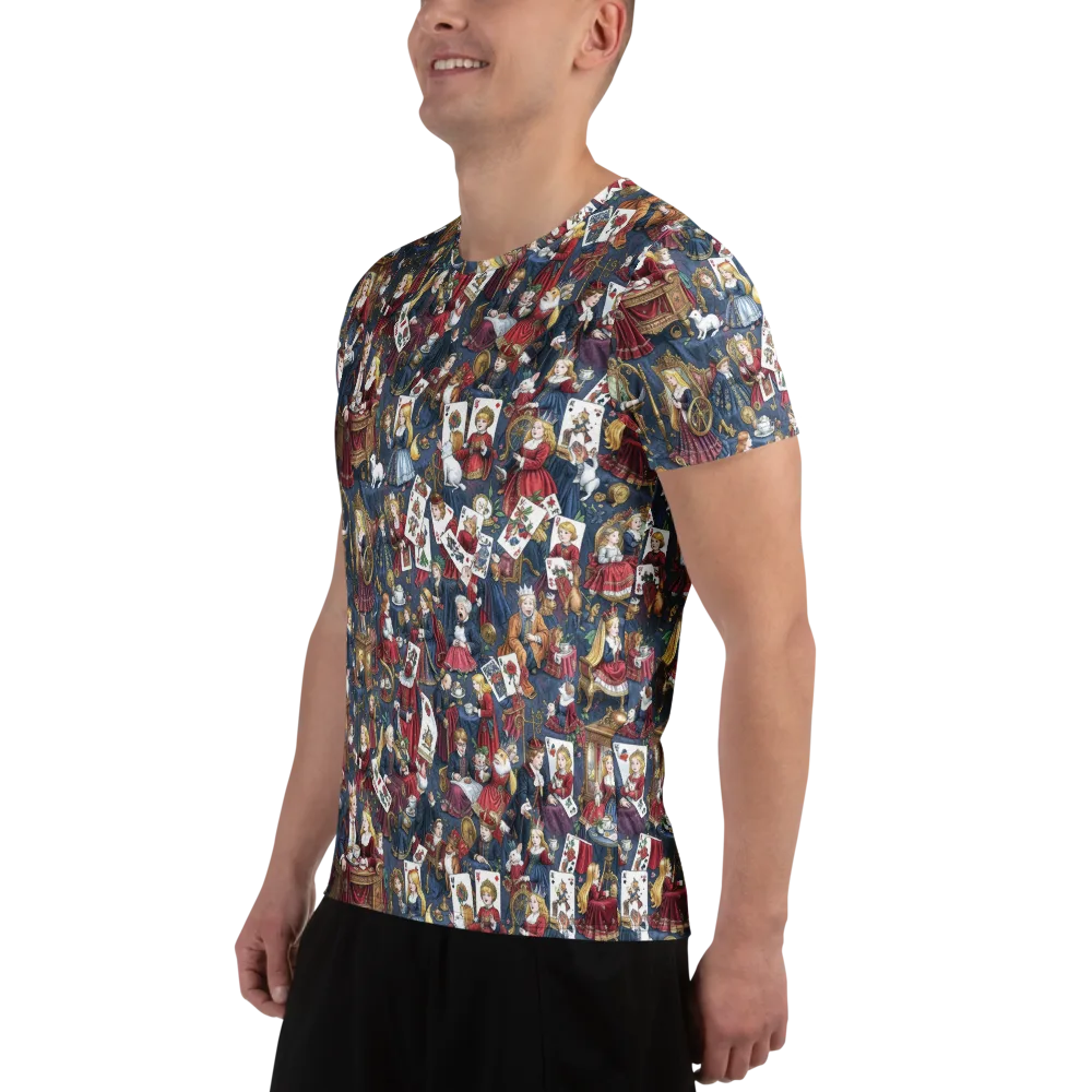 Royal Tea Party on Men's Athletic T-Shirt — Left