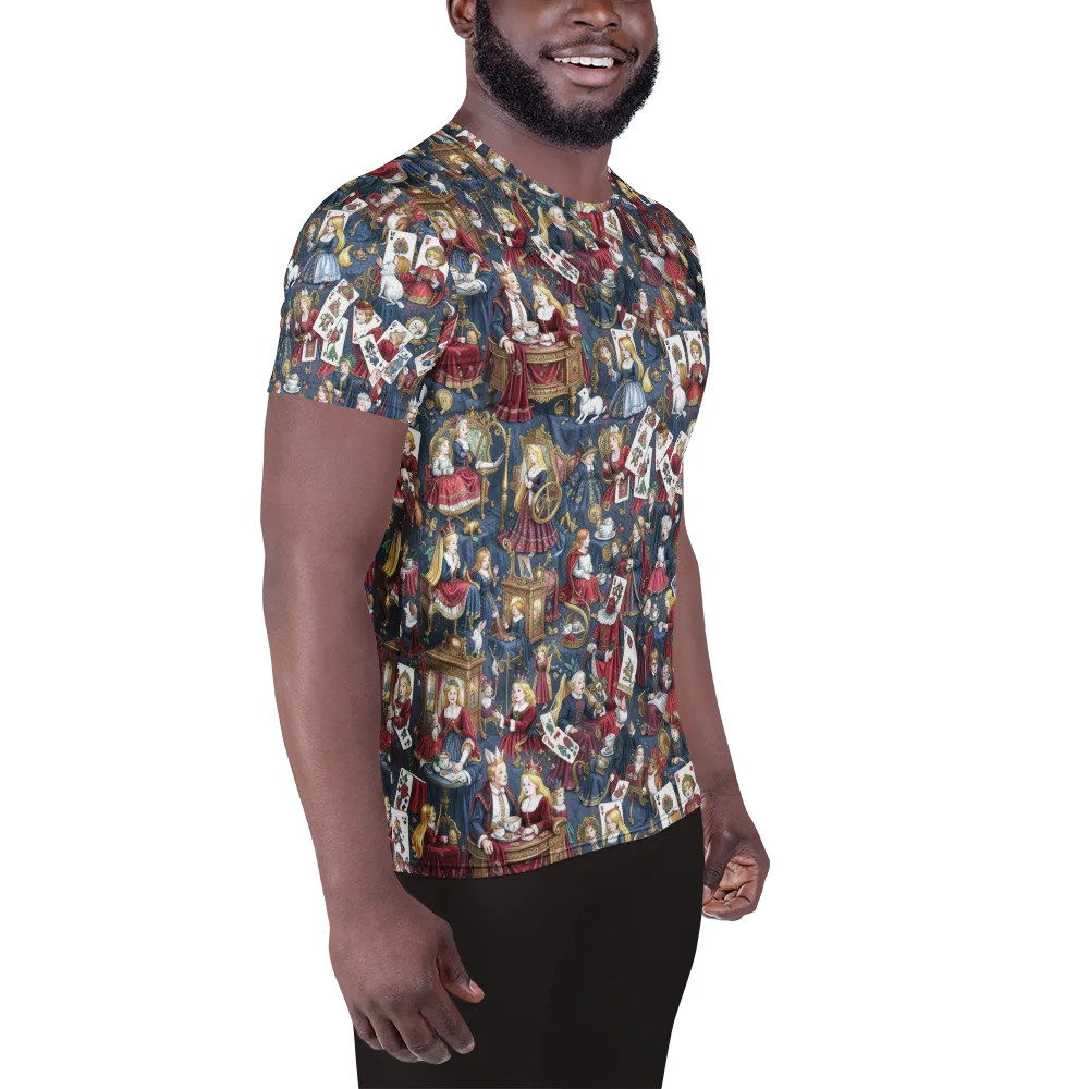 Royal Tea Party on Men's Athletic T-Shirt — Right