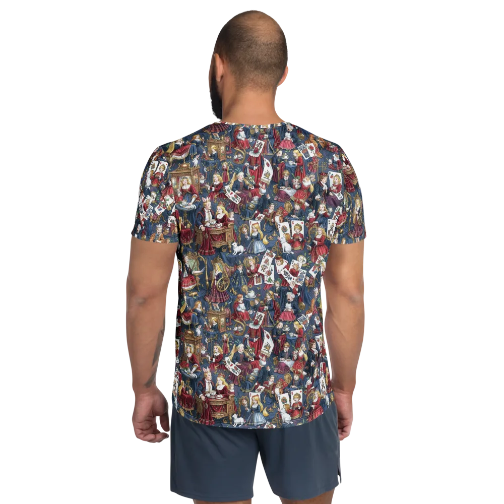Royal Tea Party on Men's Athletic T-Shirt — Back