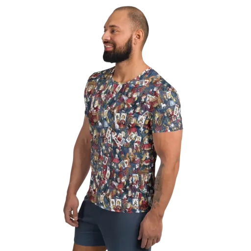 Royal Tea Party on a Men's Athletic T-Shirt