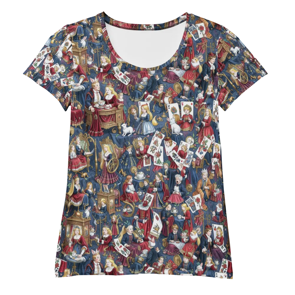 Royal Tea Party on Women's Athletic T-Shirt — Front