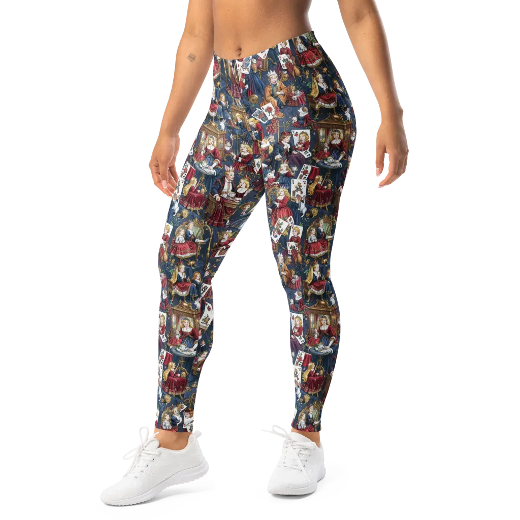 Royal Tea Party on Leggings — Left Front