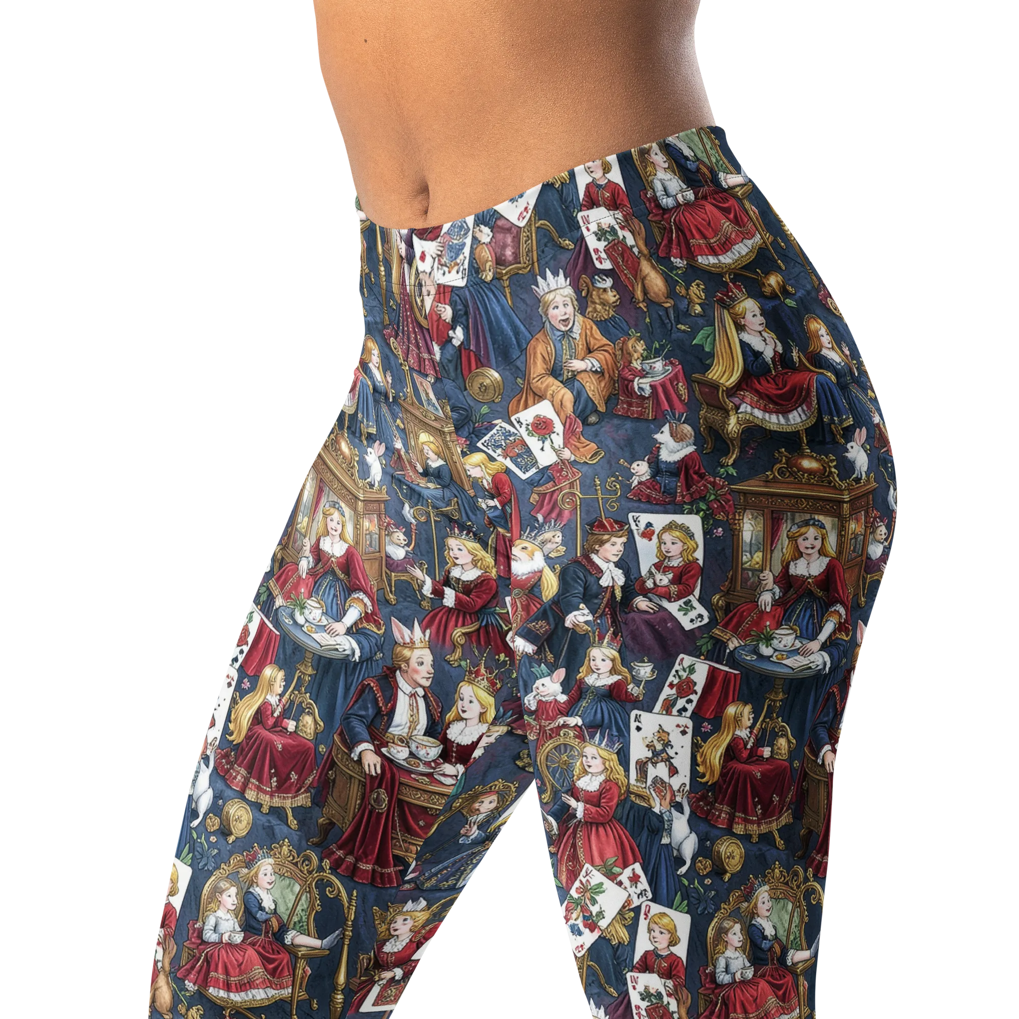 Royal Tea Party on Leggings — Left Front