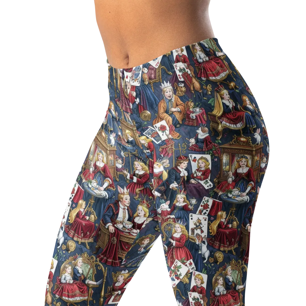 Royal Tea Party on Leggings — Left Front