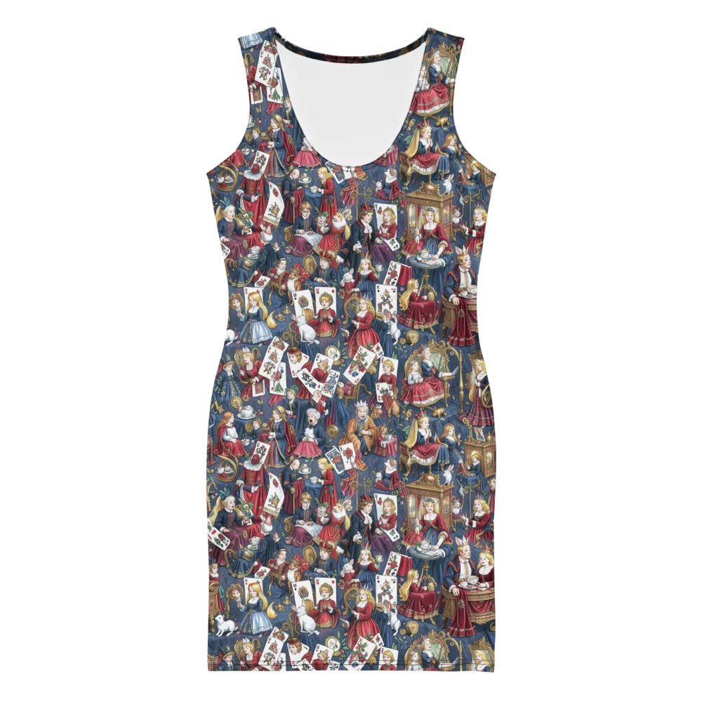 Royal Tea Party on Bodycon Dress — Front