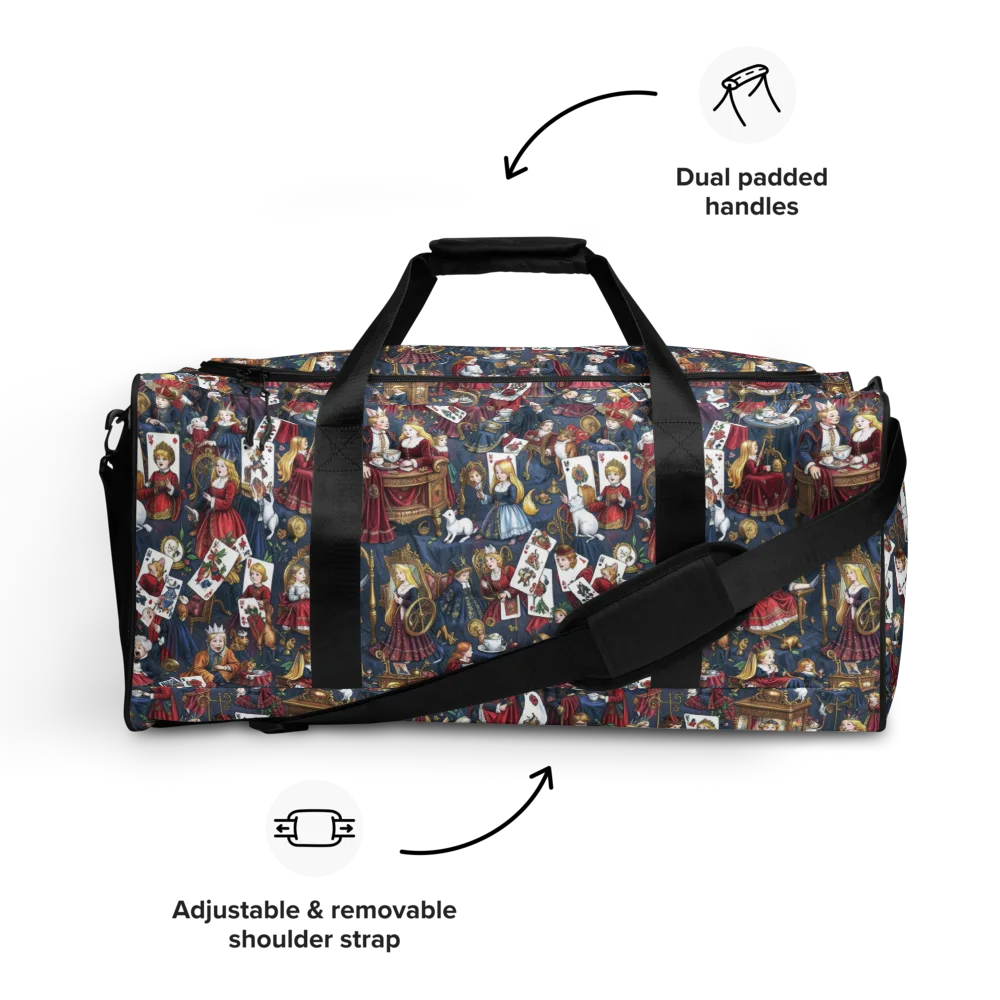 Royal Tea Party on Duffle Bag — Front