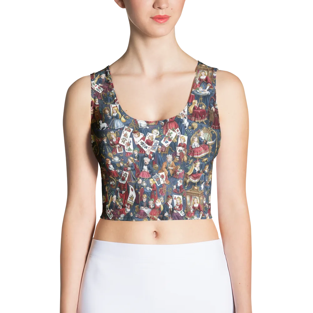 Royal Tea Party on Crop Top — Front