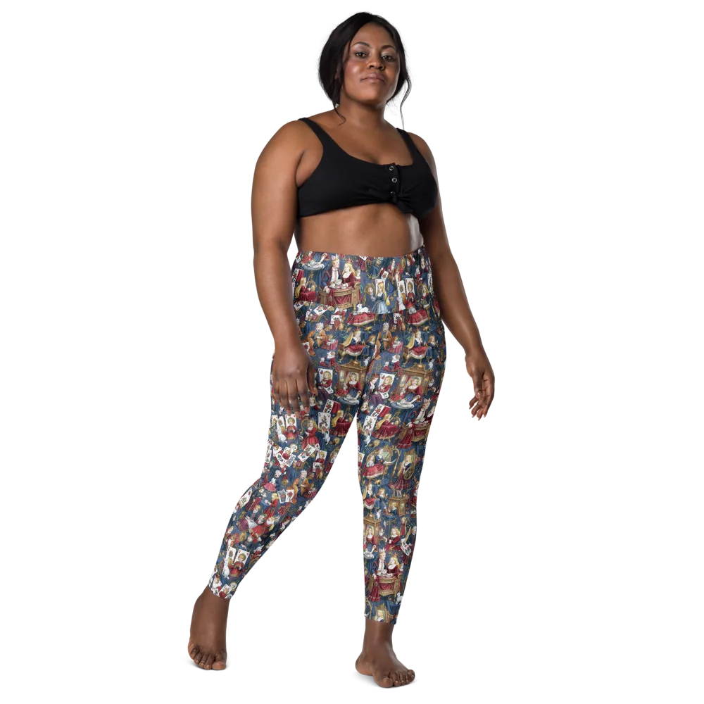 Royal Tea Party on Leggings with Pockets — Front