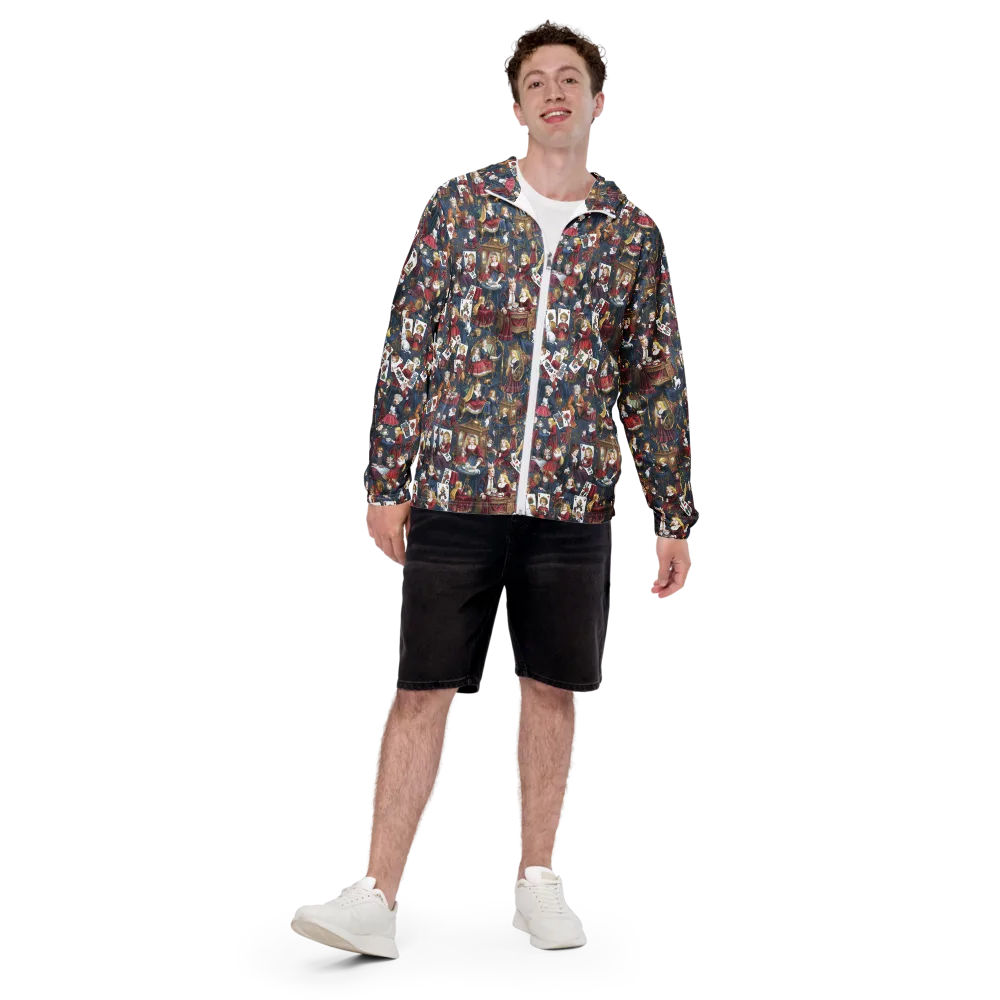 Royal Tea Party on Men's Windbreaker — Front