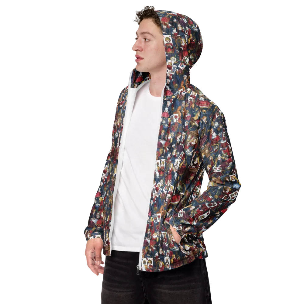 Royal Tea Party on Men's Windbreaker — Left Front