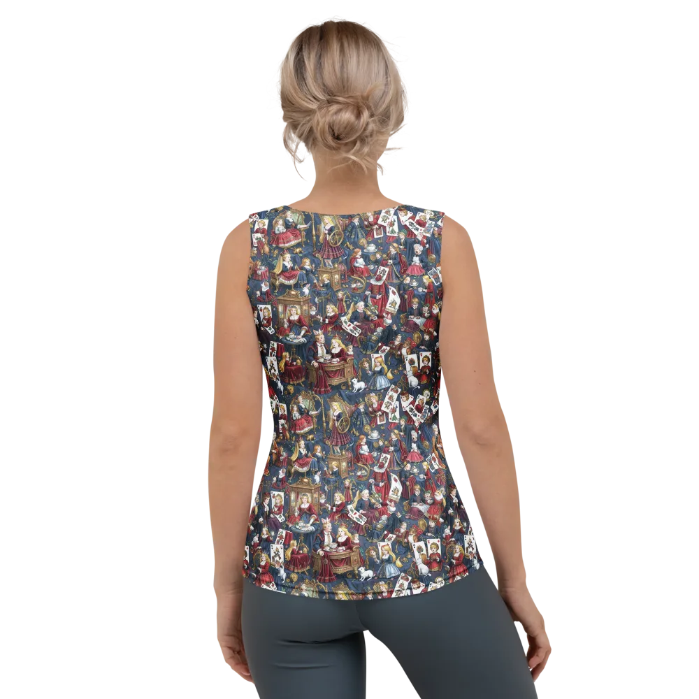 Royal Tea Party on Women's Tank Top — Back