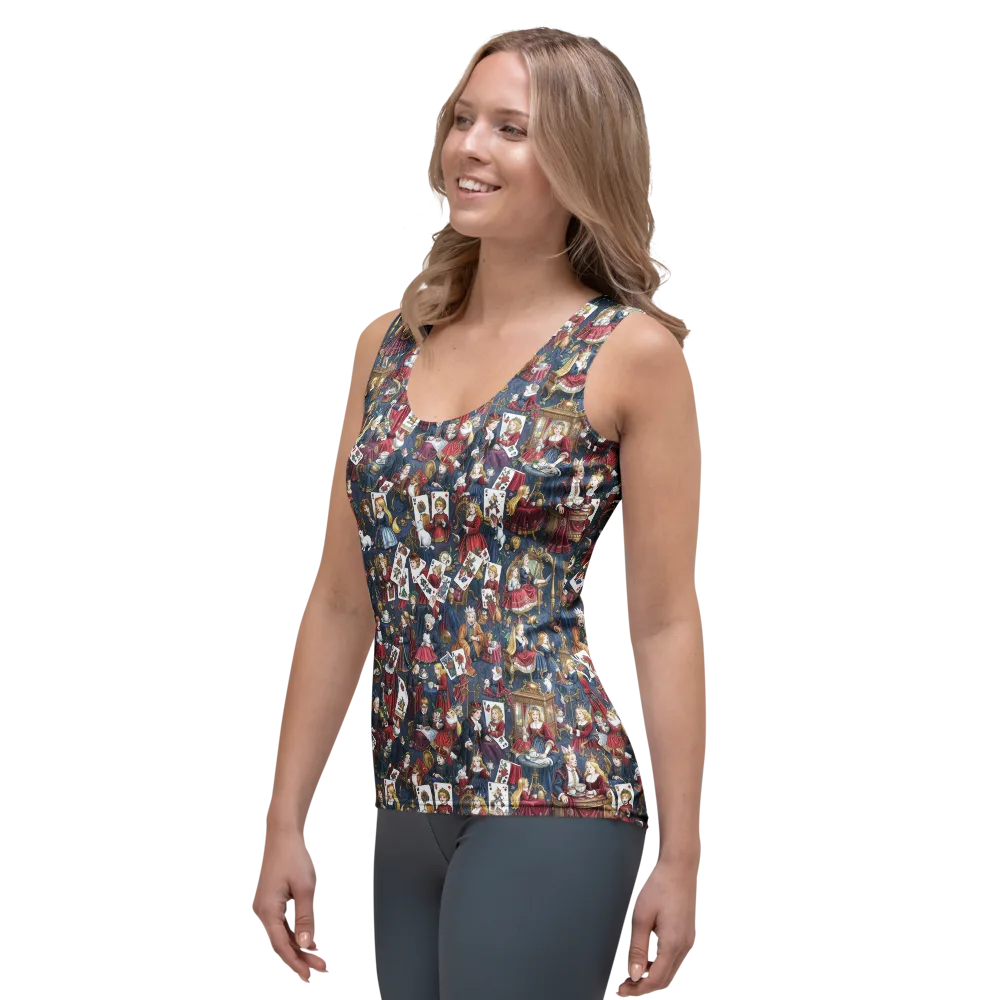 Royal Tea Party on Women's Tank Top — Left Front