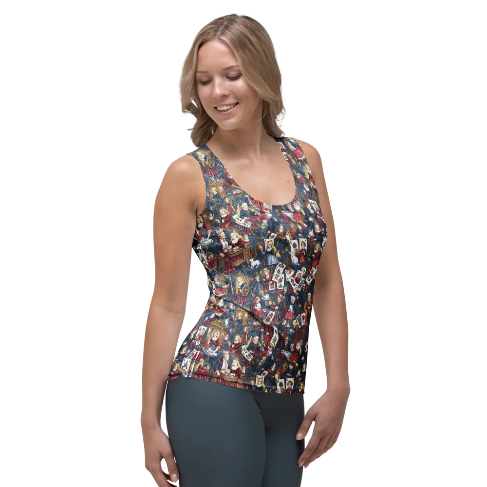 Royal Tea Party on Women's Tank Top — Right Front