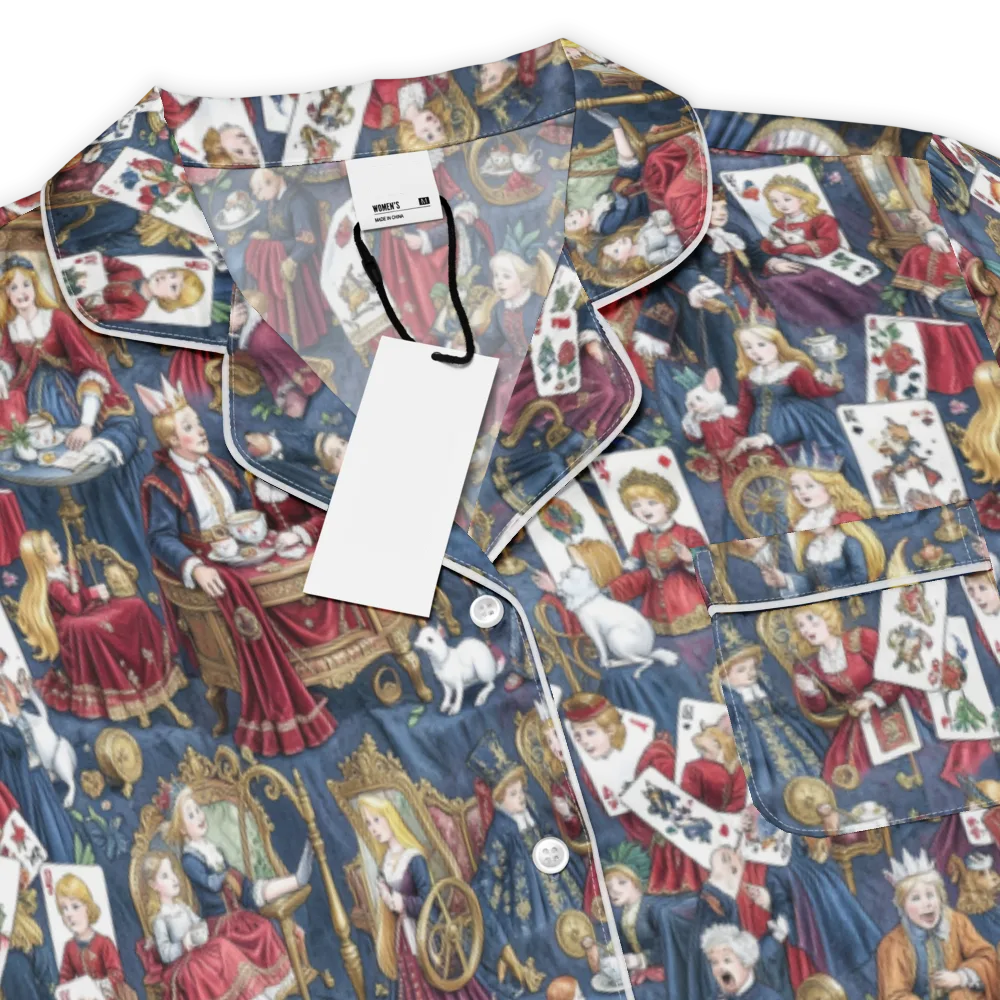Royal Tea Party on Women's Short Sleeve Pajama Top — Product details