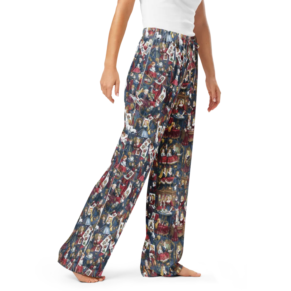 Royal Tea Party on Women's Pajama Pants — Right Front