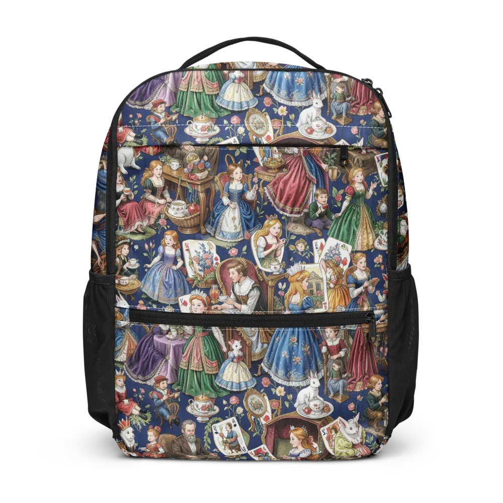 Wonderland Tea Society on Utility Backpack — Front