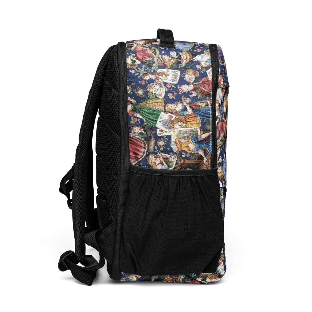 Wonderland Tea Society on Utility Backpack — Right