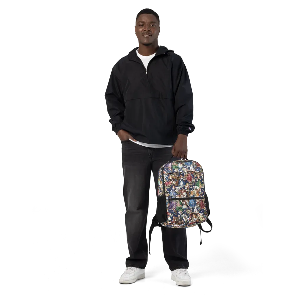 Wonderland Tea Society on Utility Backpack — Front