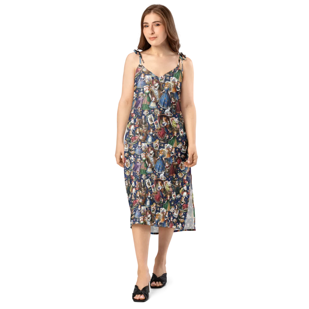 Wonderland Tea Society on Slip Dress — Front