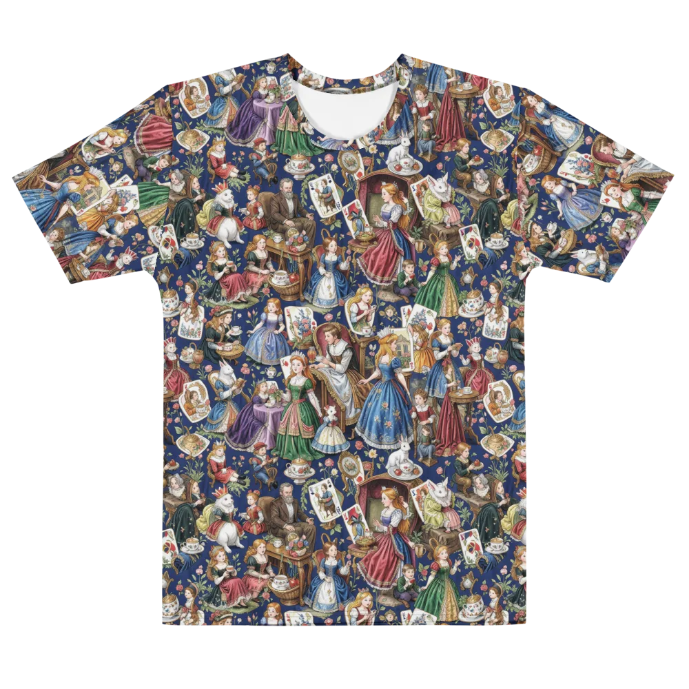 Wonderland Tea Society on Men's Cotton Crew Neck T-Shirt — Front