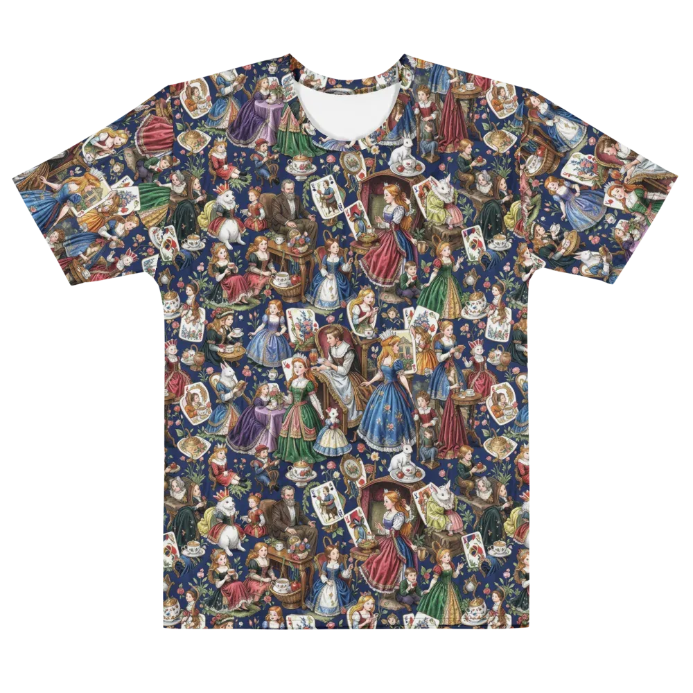 Wonderland Tea Society on Men's Crew Neck T-Shirt — Front