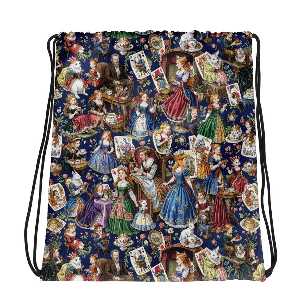 Wonderland Tea Society on Drawstring Bag — Photo