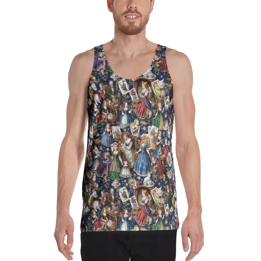 Wonderland Tea Society on Men's Tank Top — Front