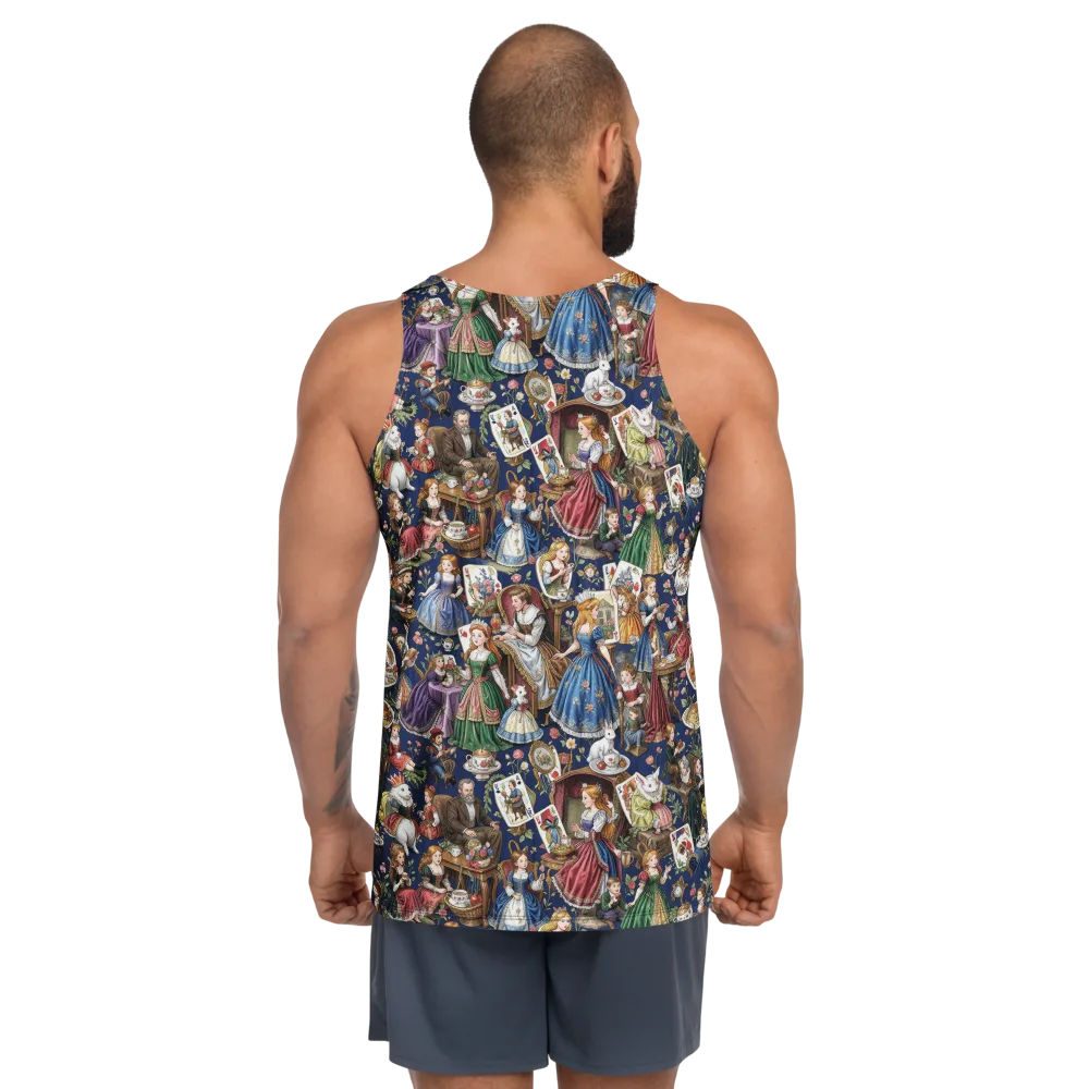 Wonderland Tea Society on Men's Tank Top — Back
