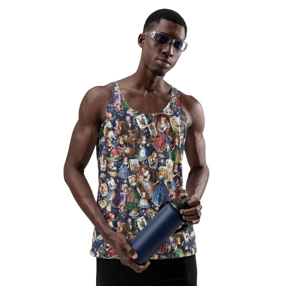 Wonderland Tea Society on Men's Tank Top — Front