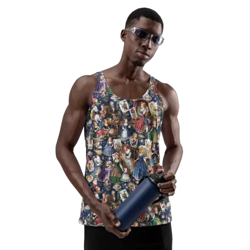 Wonderland Tea Society on a Men's Tank Top