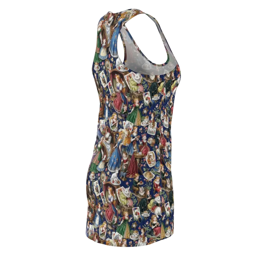 Wonderland Tea Society on Racerback Dress — Back Side