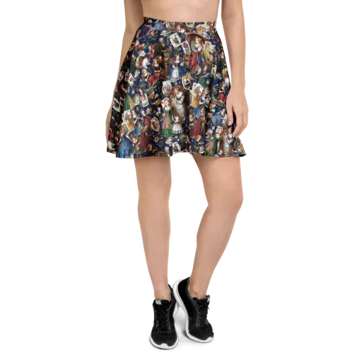 Wonderland Tea Society on a Skater Skirt