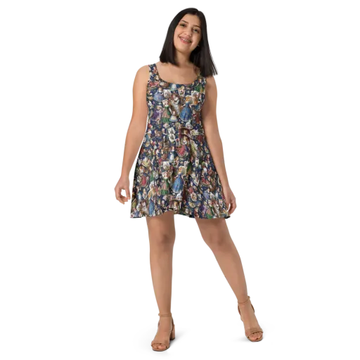 Wonderland Tea Society on a Skater Dress