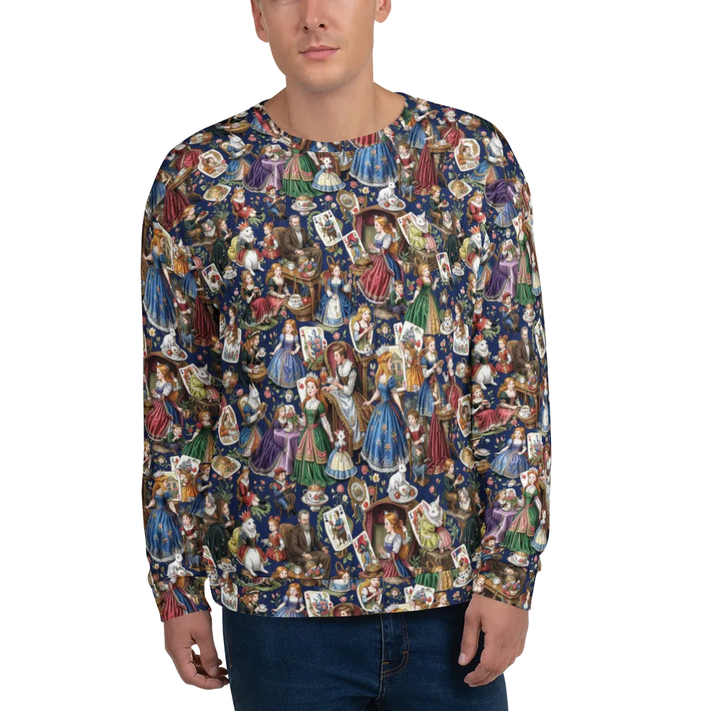 Wonderland Tea Society on Sweatshirt — Front