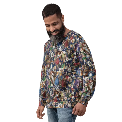 Wonderland Tea Society on a Sweatshirt