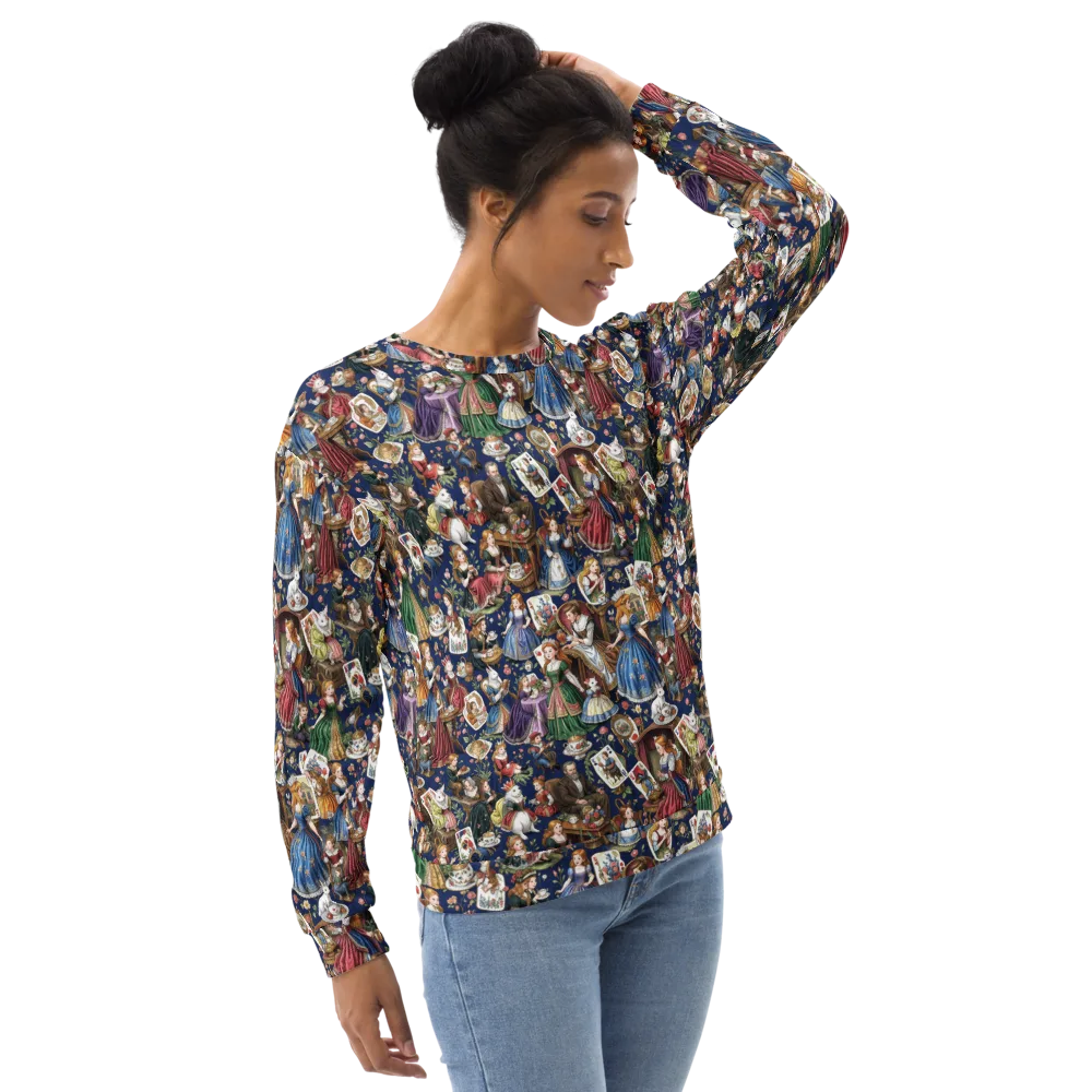 Wonderland Tea Society on Sweatshirt — Right Front