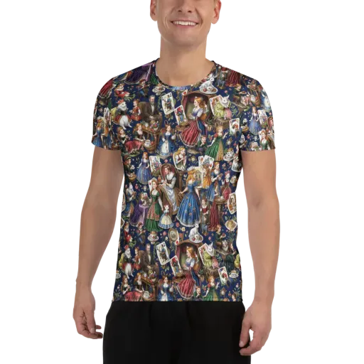 Wonderland Tea Society on a Men's Athletic T-Shirt