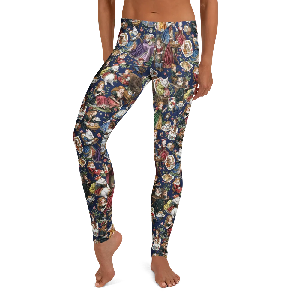 Wonderland Tea Society on Leggings — Front