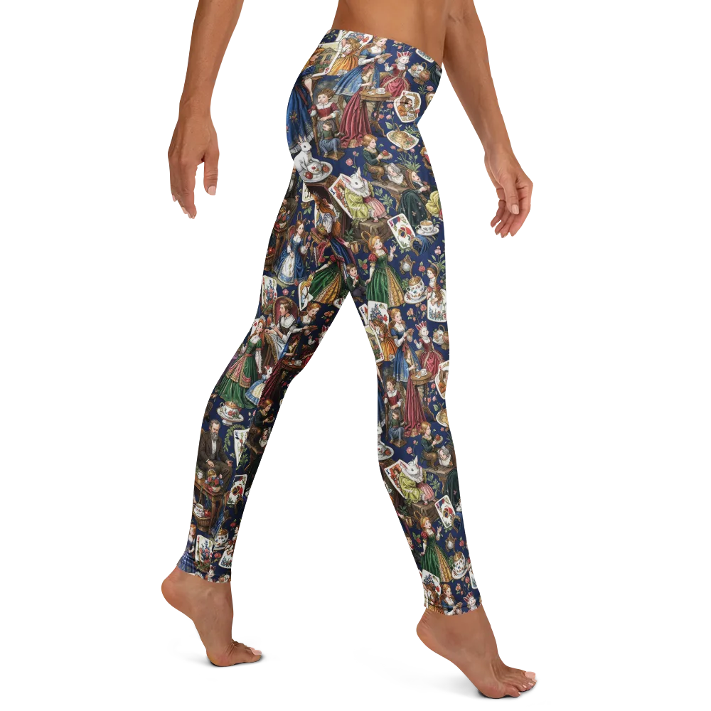 Wonderland Tea Society on Leggings — Right