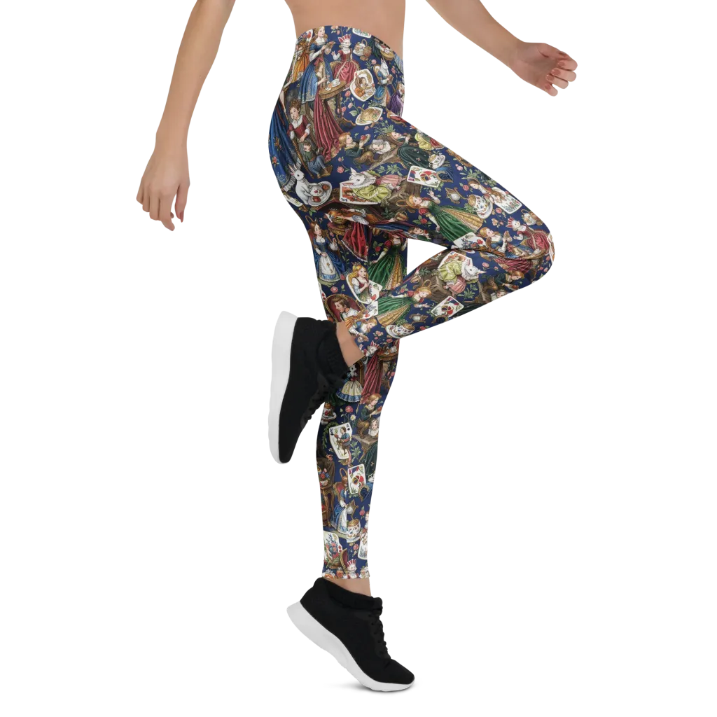 Wonderland Tea Society on Leggings — Right