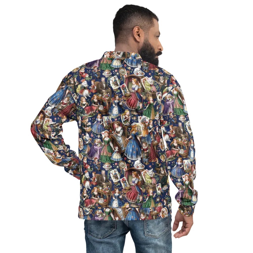 Wonderland Tea Society on Bomber Jacket — Back