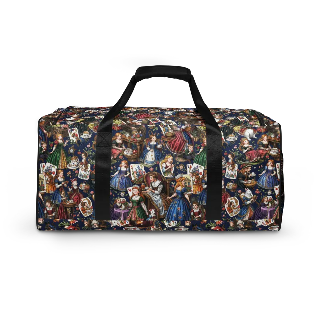 Wonderland Tea Society on Duffle Bag — Back