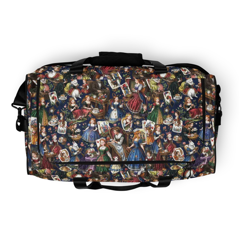 Wonderland Tea Society on Duffle Bag — Top